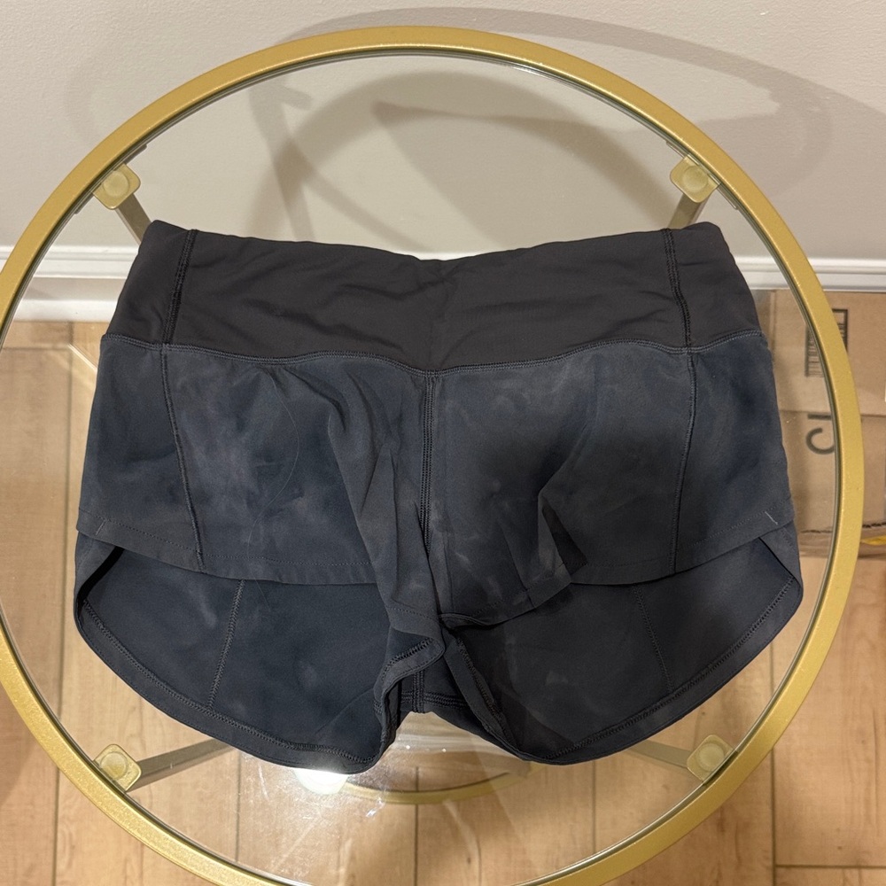 Lululemon Speed Up Low-Rise Lined Short 2.5” - Dark Grey, Size 2